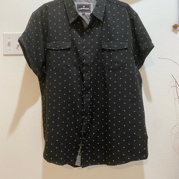 Airwalk Men’s Black Short Sleeve Casual Button Down Shirt - XXL - Picture 7 of 9